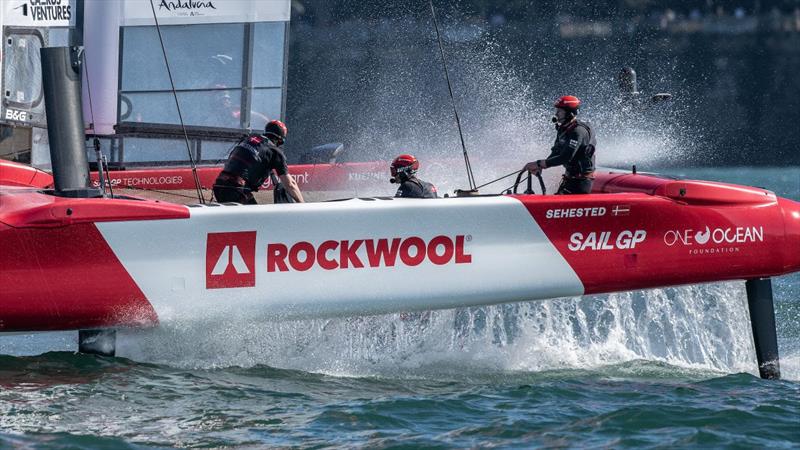 Denmark SailGP Team presented by Rockwool - Singapore Sail Grand Prix photo copyright Giuliano Luzzatto taken at  and featuring the F50 class