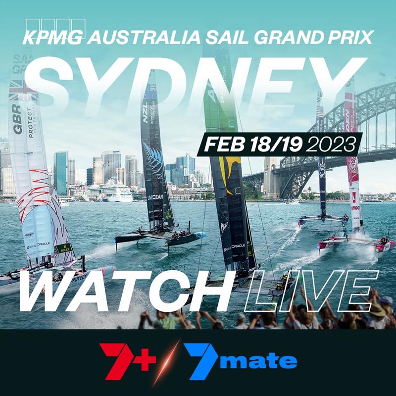 Sail Grand Prix Sydney to be live on Seven Network photo copyright SailGP taken at  and featuring the F50 class
