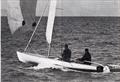 Graham Mander and Don Nixon sailing Caprice to second place in the 1968 Olympic trials. Mander put the spinnaker leads further forward and the sail is perfectly balanced © Sea Spray