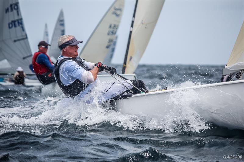 Day 4 of the 2017 Finn World Masters in Barbados photo copyright Claire ADB taken at Barbados Yacht Club and featuring the Finn class