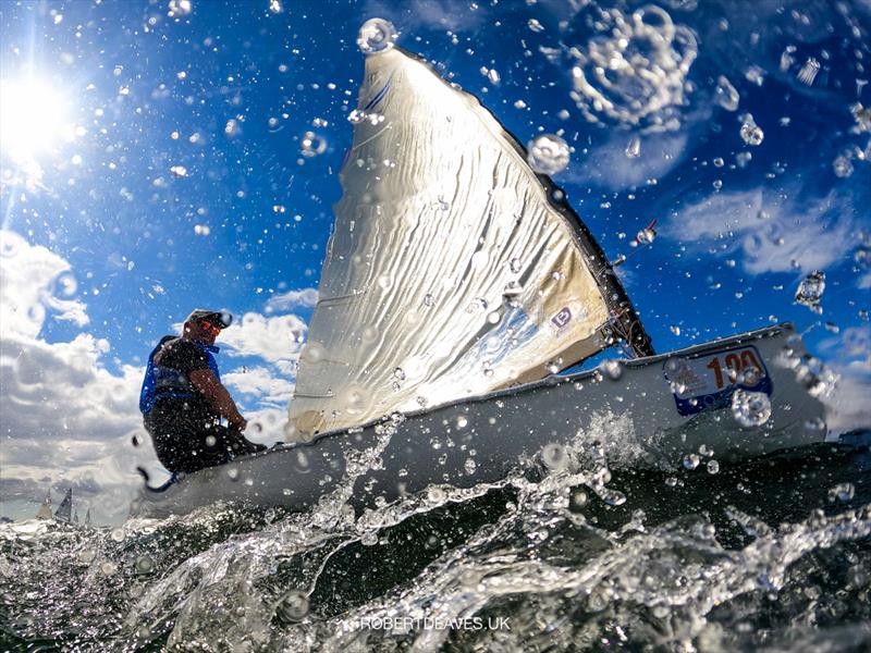 Andy Denison at the Finn World Masters on Mar Menor photo copyright Robert Deaves / www.robertdeaves.uk taken at  and featuring the Finn class