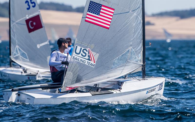 Surprisingly Caleb Paine (USA) 2016 Olympic Bronze medalist didn't make the top eight countries to qualify for  Tokyo2020 - Finn - Hempel Sailing World Championships 2018, Aarhus, August 2018 - photo © Sailing Energy