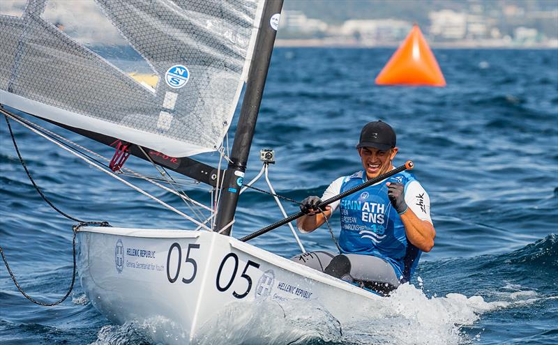 Andy Maloney - NZL - Day 6 - European Finn Championships - Athens International Sailing Centre - May 2019 photo copyright Robert Deaves / Finn Class taken at  and featuring the Finn class