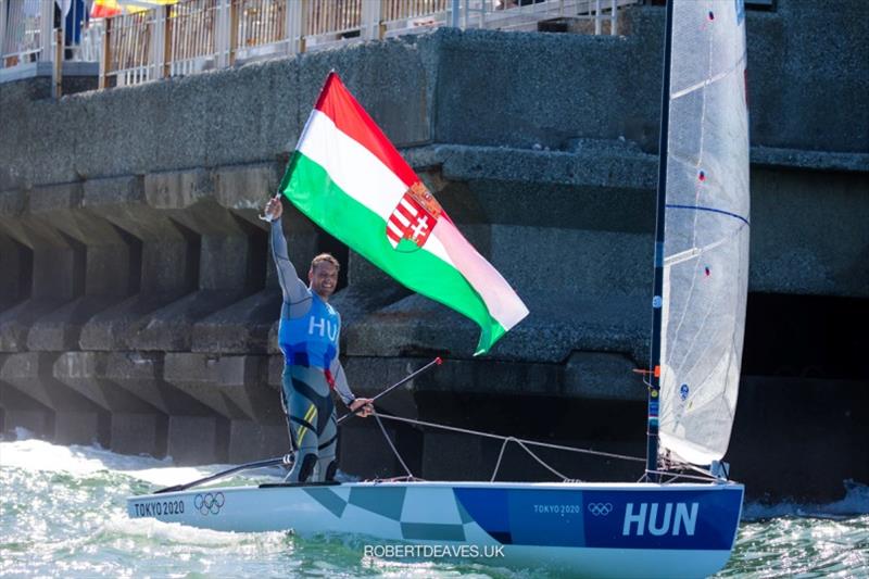 Zsombor Berecz - Tokyo 2020 Olympic Games photo copyright Robert Deaves taken at  and featuring the Finn class
