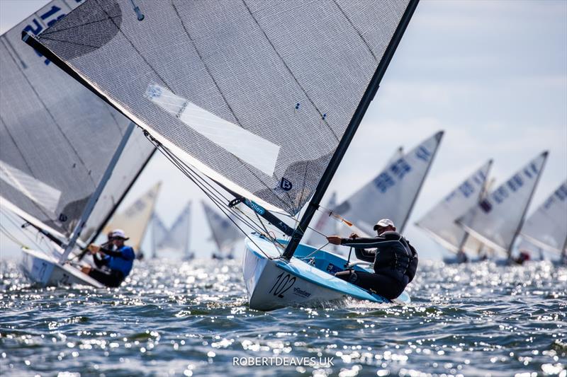 Akos Lukats on the 2022 Finn World Masters final day - photo © Robert Deaves / www.robertdeaves.uk