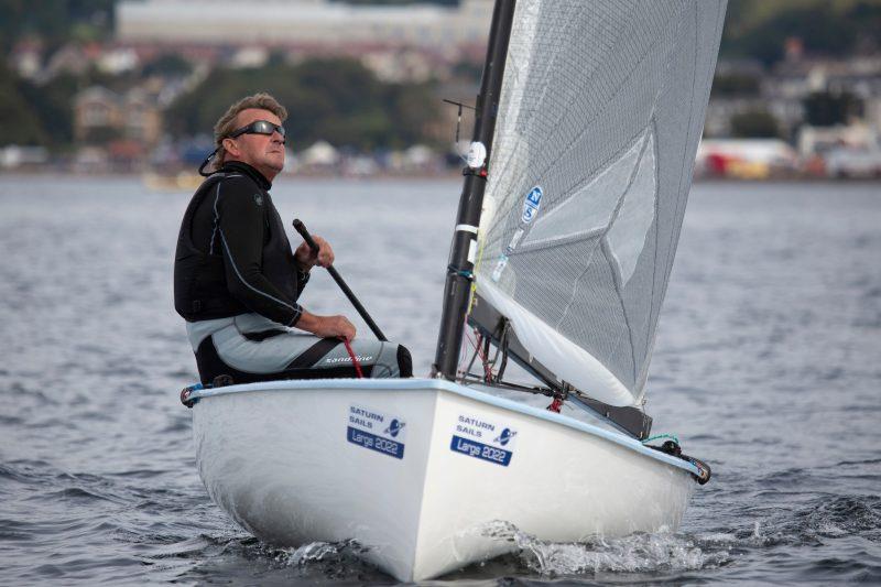 Roddy Steel wins the Finn Traveller and Scottish Championship during the Largs Regatta 2022 photo copyright Marc Turner / www.pfmpictures.co.uk taken at Largs Sailing Club and featuring the Finn class