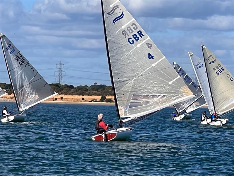 Finn and D-One Open at Warsash photo copyright Nick Hilsden taken at Warsash Sailing Club and featuring the Finn class