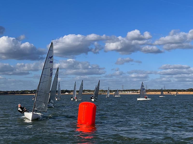 Finn and D-One Open at Warsash photo copyright Nick Hilsden taken at Warsash Sailing Club and featuring the Finn class