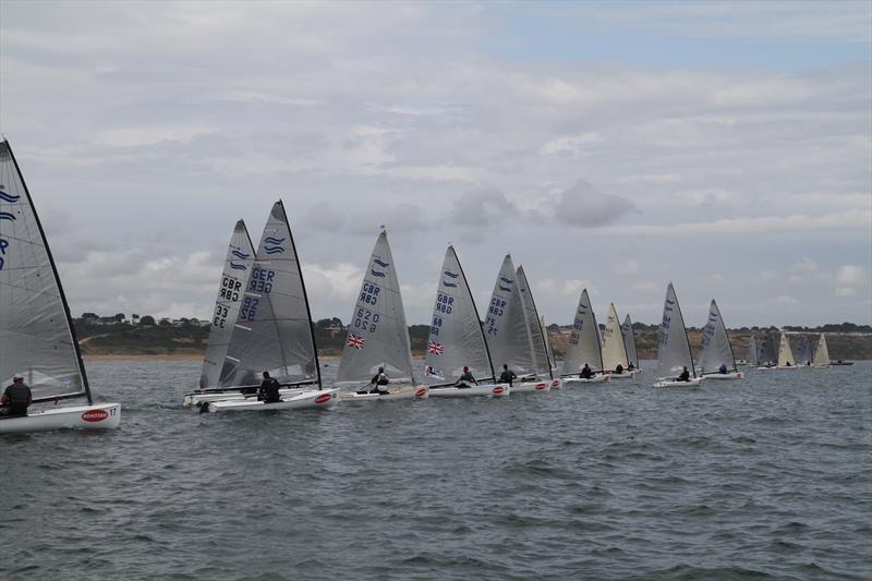 Startline during the Ronstan British Finn Nationals at Christchurch - photo © Lotte Johnson & Gareth James