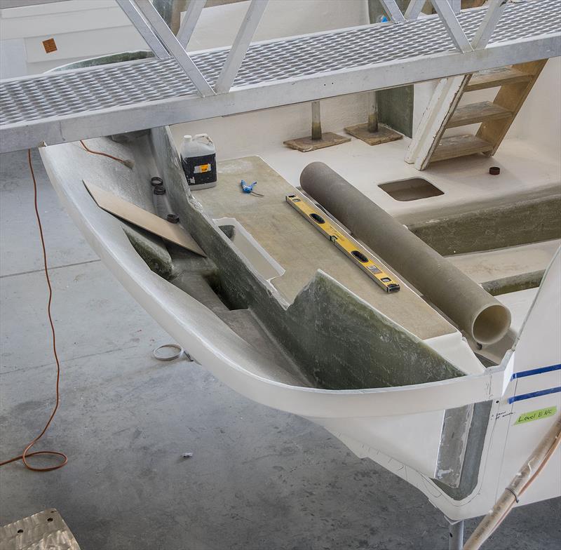 Maritime's Maritimo One division adds custom items to their craft, like this M59 and it's fish transom for backing down hard. - photo © John Curnow