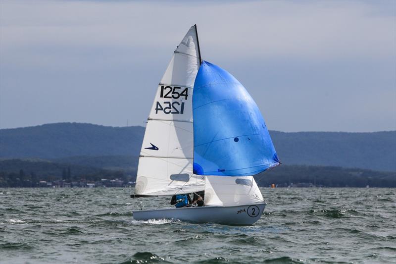 Radford and Palmer - 2023 Zhik Combined High Schools Championships Day 2 photo copyright Redhotshotz - Chris Munro taken at Belmont 16ft Sailing Club and featuring the Flying 11 class