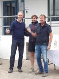 Prize giving in the Irish Flying Fifteen Nationals at Strangford Lough © Cormac Bradley
