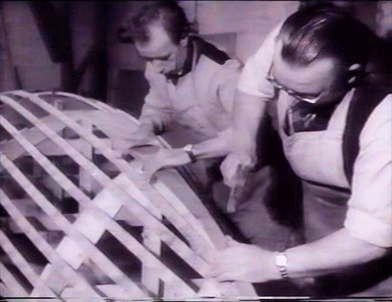 Members of Kircubbin Sailing Club building their Flying Fifteens in 1955 photo copyright UKFFA taken at Kircubbin Sailing Club and featuring the Flying Fifteen class