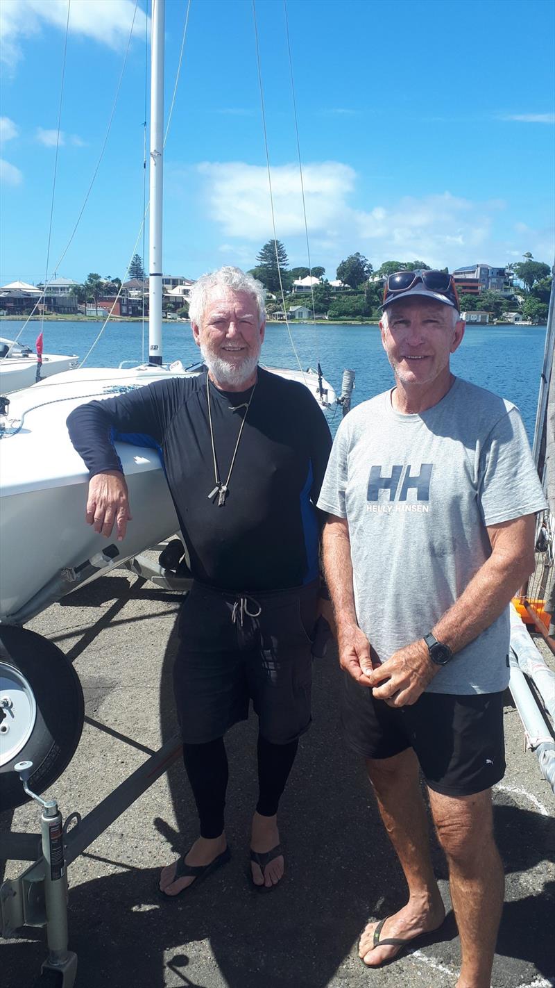 John Hassen and Kevin Griffiths win the Flying 15 Australian Championship at Lake Macquarie photo copyright FFA taken at Lake Macquarie Yacht Club and featuring the Flying Fifteen class
