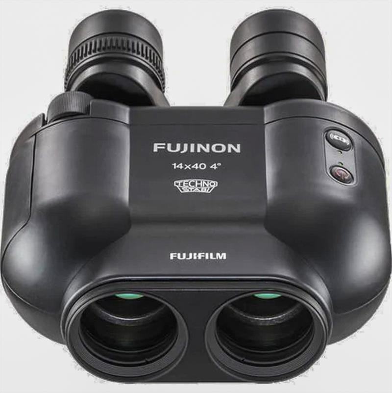 Fujinon 14x40 TS-X has two buttons for power switch and the stabilisation switch photo copyright Fujinon taken at Royal New Zealand Yacht Squadron and featuring the  class