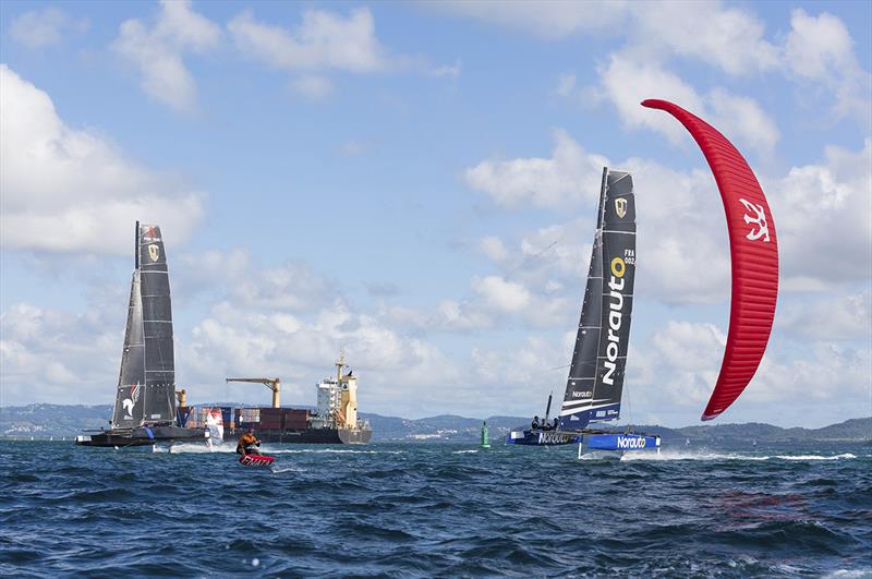 The top two from each class took part in the Karibea Speed Challenge final today photo copyright Jean-Marie Liot / Martinique Flying Regatta taken at  and featuring the GC32 class