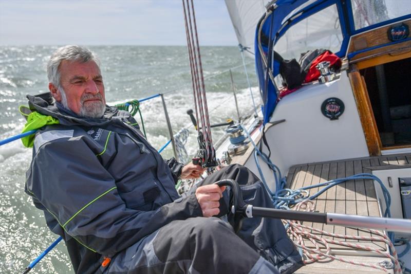 Leading French solo yachtsman Jean-Luc Van Den Heede is expected to reach the Hobart film gate around 20:00 UTC today photo copyright Christophe Favreau / Matmut / PPL taken at  and featuring the Golden Globe Race class