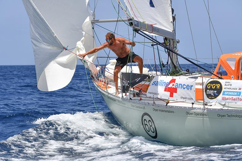Mark Slats hopes to close the gap on race leader Jean-Luc Van Den Heede over the next two weeks - Day 164 - Golden Globe Race 2018 photo copyright Christophe Favreau / PPL / GGR taken at  and featuring the Golden Globe Race class