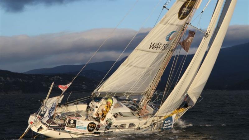 Tapio Lehtinen final GGR finisher in 2018 will return in 2022 with new bottom pain and a passion to win! photo copyright Golden Globe Race taken at  and featuring the Golden Globe Race class