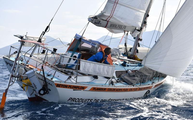 Abhilash has purchased a Rustler 36 in France, and named it `BAYANAT` previously raced in the last Golden Globe by Philippe Péché with PRB sponsorship photo copyright Golden Globe Race taken at  and featuring the Golden Globe Race class