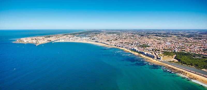 The beautiful bay of Les Sables d'Olonne  - Golden Globe Race - photo © Alexandre Lamoureux