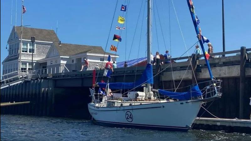 Elliott Smith's Gale Force 34 “Second Wind” at Newburyport (USA) before setting sail across the Atlantic. - photo © Elliott Smith Team