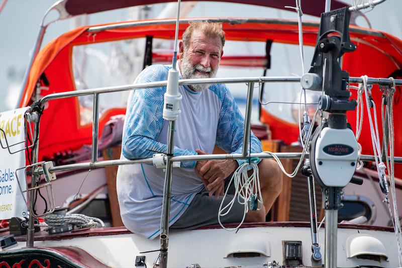 Guy deBoer, is currently mid-way in his transatlantic crossing heading to Gijón photo copyright Guy deBoer Team taken at  and featuring the Golden Globe Race class