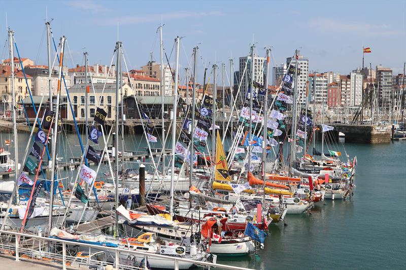 The GGR fleet is gathering for the first time together in the Puerto Deportivo de Gijón photo copyright Golden Globe Race taken at  and featuring the Golden Globe Race class
