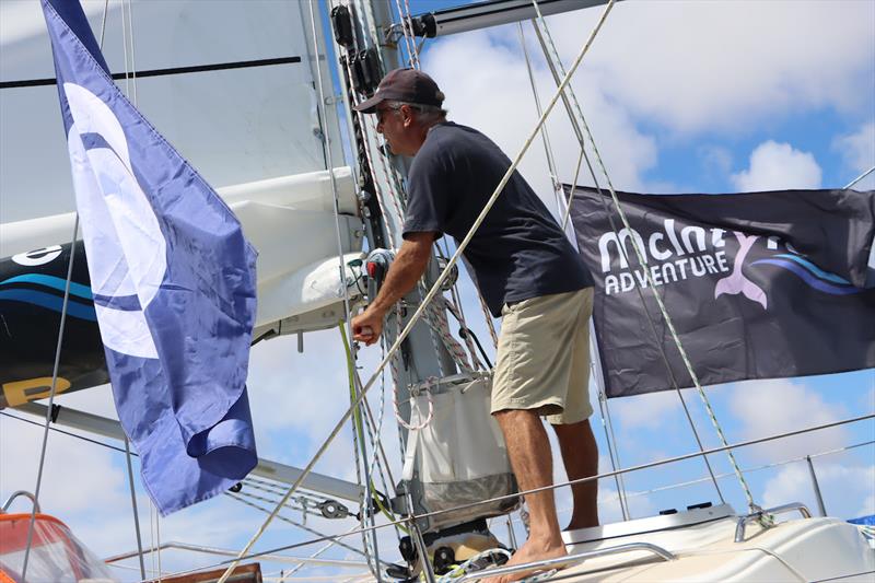 Skipper Jeremy Bagshaw arriving at the waypoint on Lanzarote, Rubicon Marina September 18th in 10th position photo copyright Nora Havel / GGR2022 taken at  and featuring the Golden Globe Race class