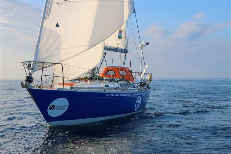Abhilash Tomy has been a lot faster than this picture suggests, and a consistent leader of the 1000-mile club photo copyright Nora Havel / GGR2022 taken at  and featuring the Golden Globe Race class