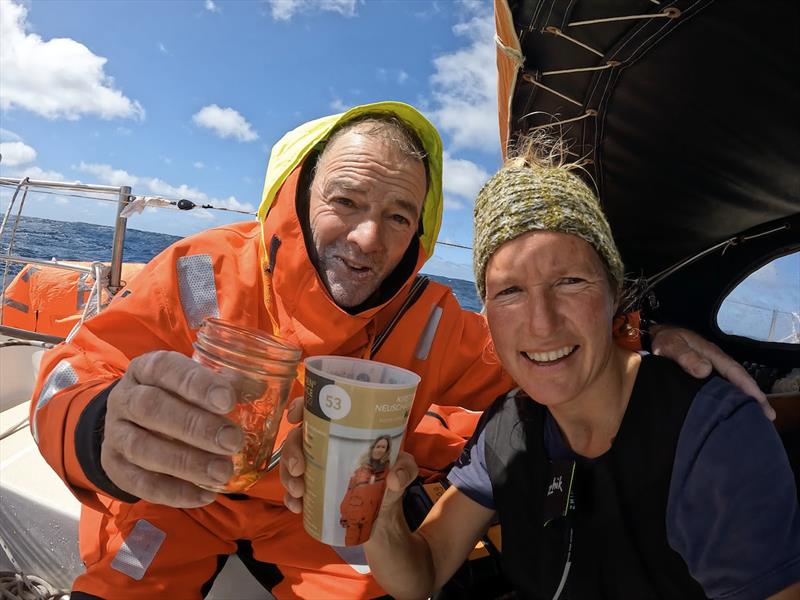 Successful rescue operation for Tapio Lehtinen in the Southern Indian Ocean. Kirsten Neuschäfer first to reach his position - photo © Kirsten Neuschäfer / GGR2022