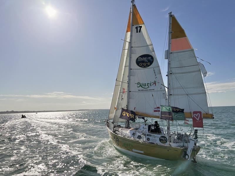 Nuri , a ketch-rigged Biscay 36 - Golden Globe Race photo copyright GGR2022 / JJ & DD taken at  and featuring the Golden Globe Race class