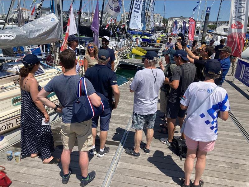 Thousands walked the dock and met the skippers at their boats before the prize giving photo copyright Kirsten Neuschäfer's team taken at  and featuring the Golden Globe Race class