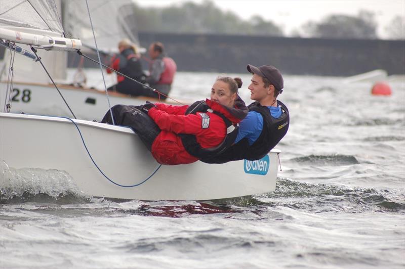 Samuel Bailey & Isabel Tate during the GP14 Midland Championship at Chase photo copyright Dave Humphries taken at Chase Sailing Club and featuring the GP14 class