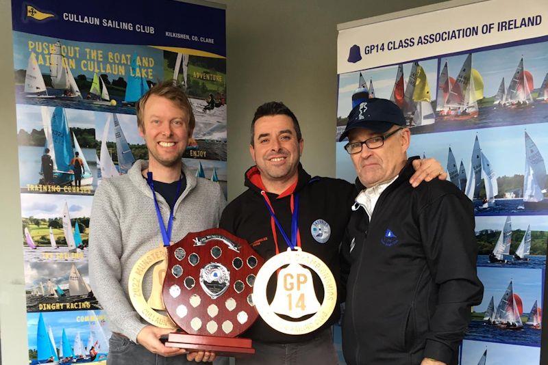 Munster Champions, Colman Grimes and John Chambers - Irish GP14 Munster Championship at Cullaun photo copyright Pat Biesty taken at Cullaun Sailing Club and featuring the GP14 class