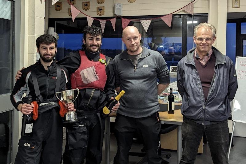 Fresh and Brynster Abendstern win the Guy Fawkes Pursuit Race at Leigh & Lowton photo copyright Richard Catchpole taken at Leigh & Lowton Sailing Club and featuring the Graduate class