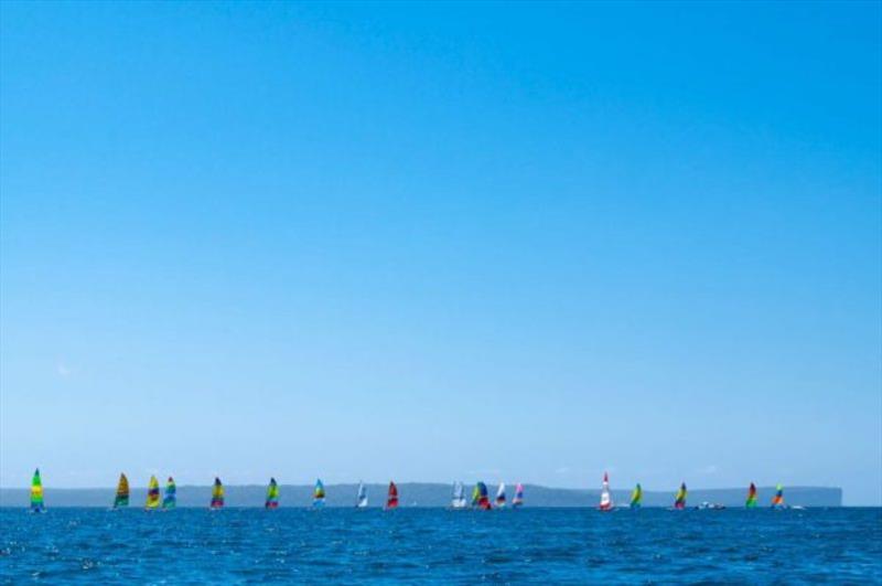 The Quinny Regatta – Jervis Bay, February, 2021 photo copyright hobiecat.asn.au taken at Jervoise Bay Sailing Club and featuring the Hobie 16 class