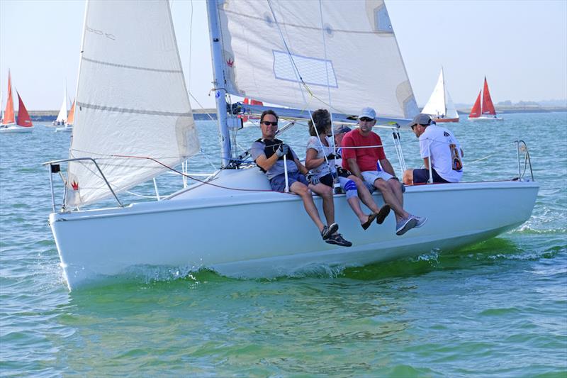 707 class racing in perfect Burnham Week conditions photo copyright Roger Mant taken at Royal Corinthian Yacht Club, Burnham and featuring the 707 class