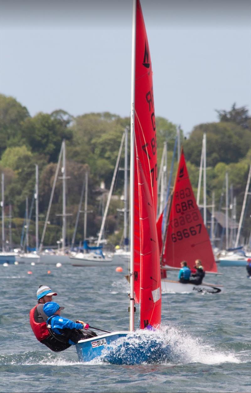 Ben and Keira McGrane on their way to winning the 2021 Mirror Nationals - photo © Kyle Brown