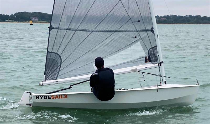 Testing the Solo V7 Sail photo copyright Hyde Sails taken at  and featuring the  class