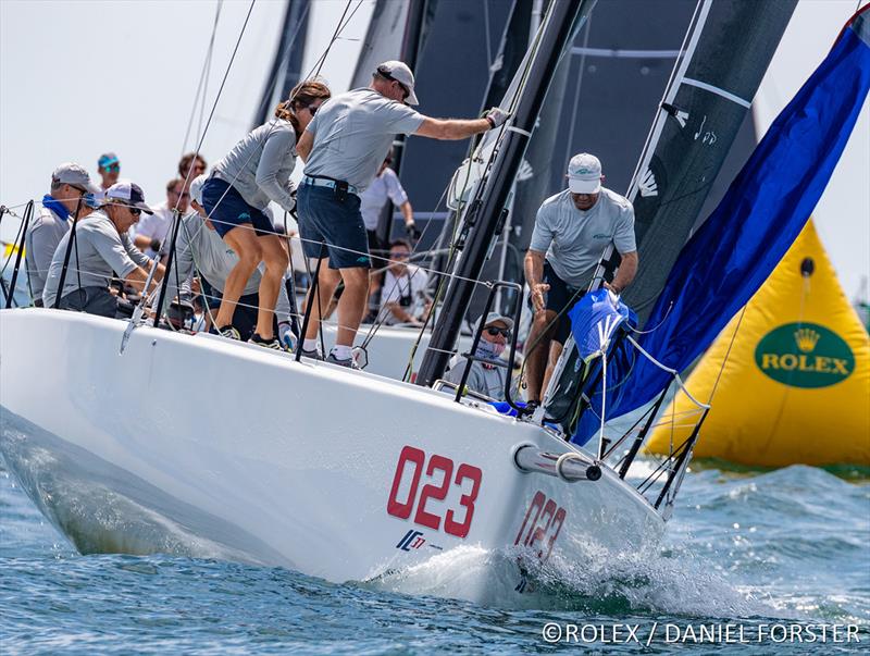 New Wave - 2022 Race Week photo copyright Rolex / Daniel Forster taken at New York Yacht Club and featuring the IC37 class