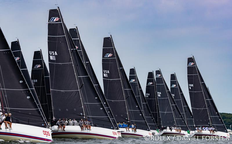 IC37 fleet start at Race Week at Newport presented by Rolex photo copyright Rolex / Daniel Forster taken at New York Yacht Club and featuring the IC37 class