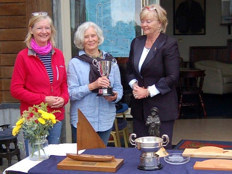 Gail Varian and Nicky Schofield-Gray win the Edmond Johnson Trophy and the Altair Trophy at the Irish 12 Foot Dinghy Championship at Lough Ree photo copyright John Malone taken at Lough Ree Yacht Club and featuring the International 12 class