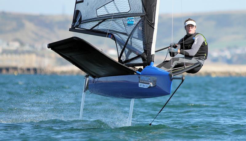 2019 Wetsuit Outlet UK Moth Nationals at Castle Cove SC day 2 photo copyright Mark Jardine / IMCA UK taken at Castle Cove Sailing Club and featuring the International Moth class