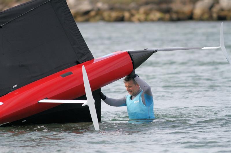 2019 Wetsuit Outlet UK Moth Nationals at Castle Cove SC day 2 photo copyright Mark Jardine / IMCA UK taken at Castle Cove Sailing Club and featuring the International Moth class