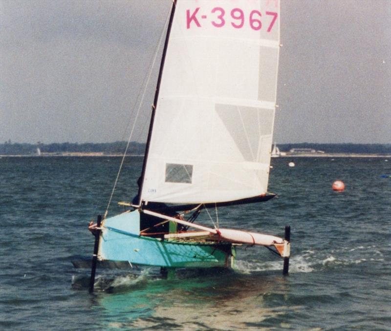 Andy had already rewritten much of the thinking about what makes for a quick International Moth and had been behind the development of the T-foil rudder. It made perfect sense therefore to just take that next step - upwards! photo copyright Andy Paterson taken at  and featuring the International Moth class