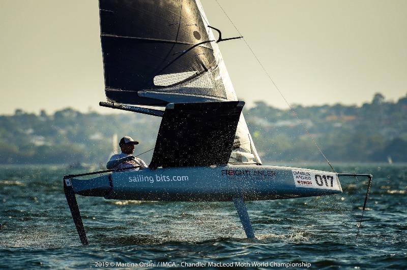 Dean Souter had a solid day of racing on the Blue course - 2019 Chandler Macleod Moth Worlds day 2 - photo © Martina Orsini