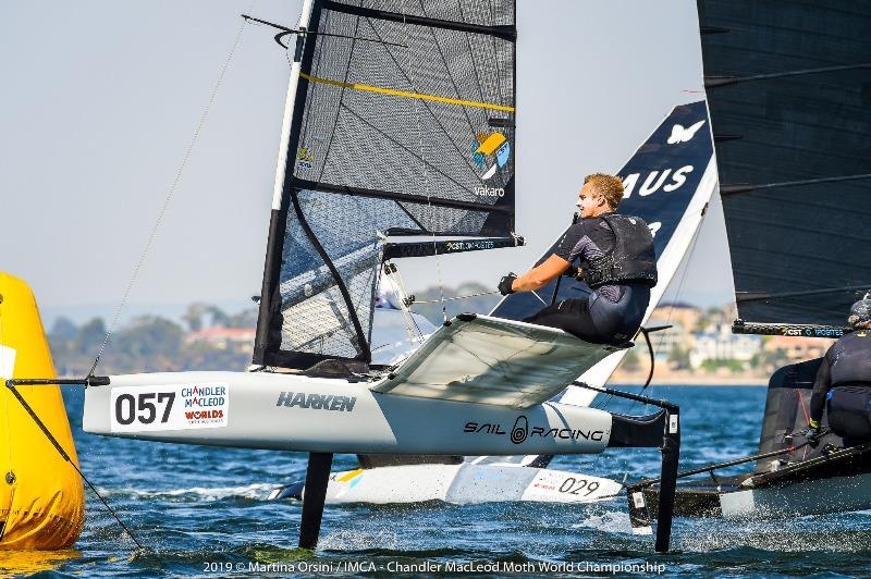 Kyle Langford was the second best after the first day of Gold Fleet racing - 2019 Chandler Macleod Moth Worlds photo copyright Martina Orsini taken at Mounts Bay Sailing Club, Australia and featuring the International Moth class
