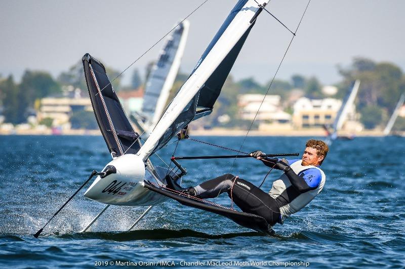 Tom Slingsby was far too good on the opening day of Gold Fleet racing - 2019 Chandler Macleod Moth Worlds photo copyright Martina Orsini taken at Mounts Bay Sailing Club, Australia and featuring the International Moth class