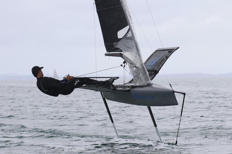 Bieker Moth by Mackay Boats -  photo copyright Adam Mustill Photography taken at Takapuna Boating Club and featuring the International Moth class